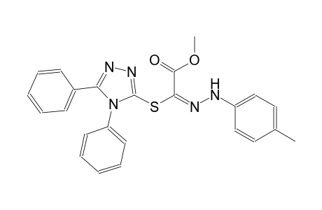 methyl (2E)-[(4,5-diphenyl-4H-1,2,4-triazol-3-yl)sulfanyl][(4-methylphenyl)hydrazono]ethanoate