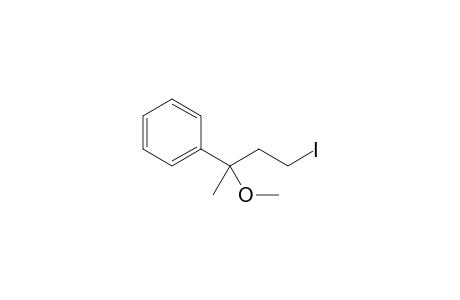 1-Iodo-3-methoxy-3-phenylbutane