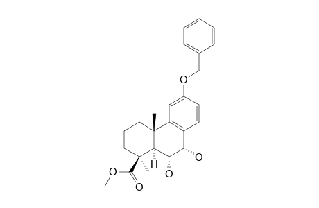 Methyl 12-benzyloxy-6.alpha.,7.alpha.-dihydroxypodocarpa-8,11,13-trien-19-oate