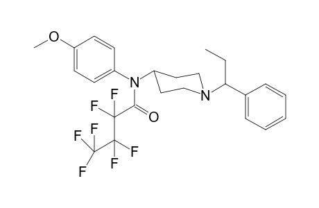 N-4-Methoxyphenyl-N-[1-(1-phenylpropyl)piperidin-4-yl]heptafluorobutanamide