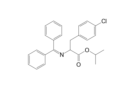 Isopropyl 3-(4-chlorophenyl)-2-(diphenylmethyleneamino)propanoate