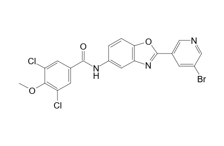 Benzamide, N-[2-(5-bromo-3-pyridinyl)-1,3-benzoxazol-5-yl]-3,5-dichloro-4-methoxy-