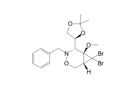 (1R,5R,6S,4'S)-4-Benzyl-7,7-dibromo-5-(2',2'-dimethyl-1',3'-dioxolan-4'-yl)-6-methoxy-3-oxa-4-azabicyclo[4.1.0]heptane