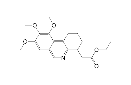 Ethyl (8.9.10-Trimethoxy-1,2,3,4-tetrahydrophenanthridin-4-yl)acetate