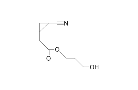 cis-1-(2-Oxo-3,7-dioxa-heptyl)-2-cyano-cyclopropane