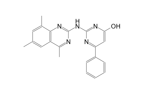 4-pyrimidinol, 6-phenyl-2-[(4,6,8-trimethyl-2-quinazolinyl)amino]-