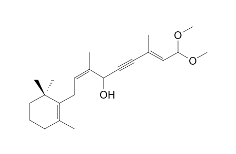 (2Z,7E)-3,7-Dimethyl-9-(2,6,6-trimethylcyclohex-1-en-1-yl)nona-2,7-dien-4-yn-6-ol-1-al dimethyl acetal