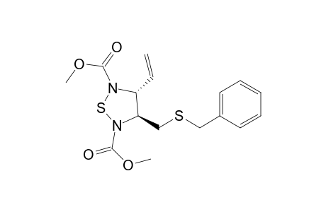 1,2,5-Thiadiazolidine-2,5-dicarboxylic acid, 3-ethenyl-4-[[(phenylmethyl)thio]methyl]-, dimethyl ester, trans-(.+-.)-