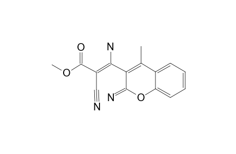 METHYL-3-AMINO-2-CYANO-3-(2-IMINO-4-METHYL-2H-1-BENZOPYRAN-3-YL)-PROP-2-ENE-NITRILE