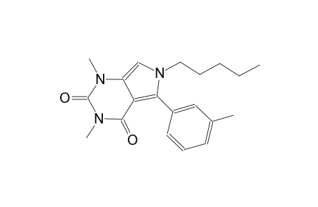 1,3-dimethyl-5-(3-methylphenyl)-6-pentyl-1H-pyrrolo[3,4-d]pyrimidine-2,4(3H,6H)-dione