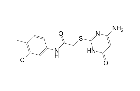 2-[(4-amino-6-oxo-1,6-dihydro-2-pyrimidinyl)sulfanyl]-N-(3-chloro-4-methylphenyl)acetamide