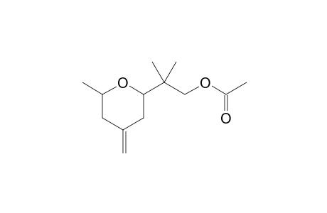 2-Methyl-2-(6-methyl-4-methylene-3,4,5,6-tetrahydro-2H-pyran-2-yl)propyl acetate