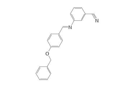 3-(((E)-[4-(Benzyloxy)phenyl]methylidene)amino)benzonitrile