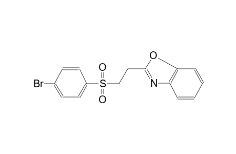 2-(2-[(4-Bromophenyl)sulfonyl]ethyl)-1,3-benzoxazole