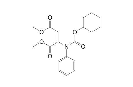 Dimethyl 2-[(cyclohexyloxycarbonyl)anilino]-2-butenedioate