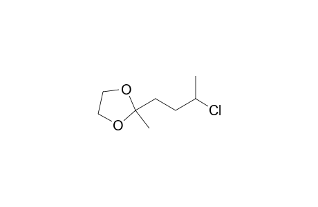 1,3-Dioxolane, 2-(3-chlorobutyl)-2-methyl-