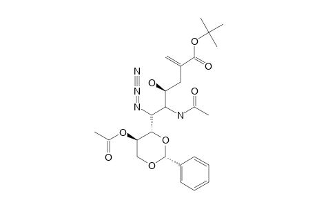 TERT.-BUTYL-5-ACETAMIDO-8-O-ACETYL-6-AZIDO-7,9-O-BENZYLIDENE-2,3,5,6-TETRADEOXY-2-METHYLIDENE-D-GLYCERO-TALO-NONONATE