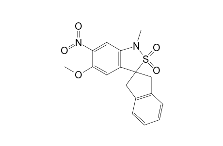 1,3-Dihydro-1-methyl-5-methoxy-6-nitro-2,1-benzisothiazole-3-spiro[2'-indan] - 2,2-dioxide]