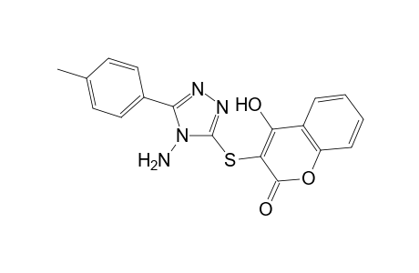 3-((4-Amino-5-(p-tolyl)-4H-1,2,4-triazol-3-yl) thio)-4-hydroxy-2H-chromen-2-one