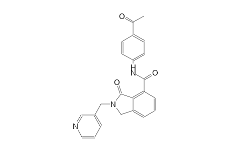 N-(4-acetylphenyl)-3-oxo-2-(3-pyridinylmethyl)-4-isoindolinecarboxamide