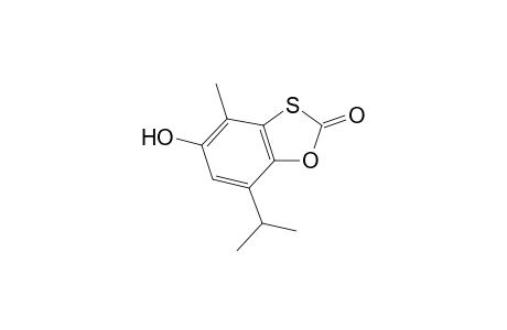 1,3-Benzoxathiol-2-one, 5-hydroxy-4-methyl-7-(1-methylethyl)-