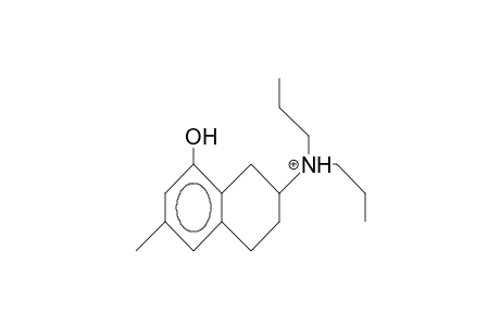 8-Hydroxy-6-methyl-N,N-dipropyl-1,2,3,4-tetrahydro-naphthalen-2-ylammonium cation