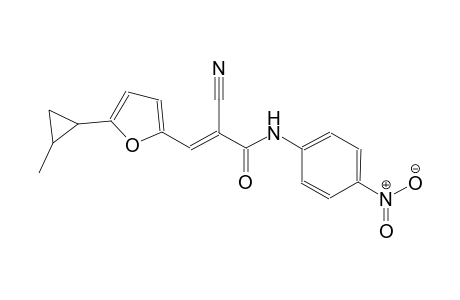 (2E)-2-cyano-3-[5-(2-methylcyclopropyl)-2-furyl]-N-(4-nitrophenyl)-2-propenamide