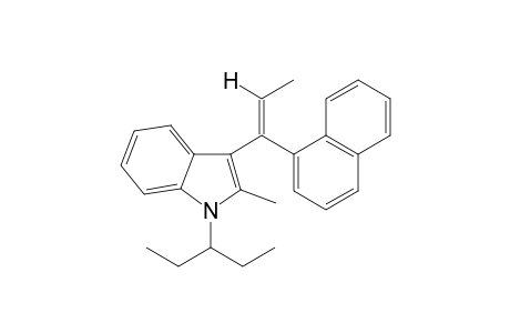 2-Methyl-3-(1-naphthyl-1-propen-1-yl)-1-(3-pentyl)-1H-indole