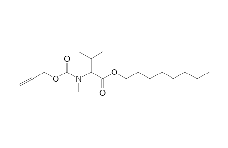 Valine, N-methyl-N-allyloxycarbonyl-, octyl ester