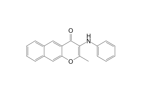 4H-Naphtho[2,3-b]pyran-4-one, 2-methyl-3-(phenylamino)-