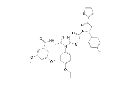 benzamide, N-[[4-(4-ethoxyphenyl)-5-[[2-[5-(4-fluorophenyl)-4,5-dihydro-3-(2-thienyl)-1H-pyrazol-1-yl]-2-oxoethyl]thio]-4H-1,2,4-triazol-3-yl]methyl]-3,5-dimethoxy-