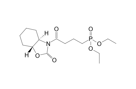 (4R,5R)-trans-N-[4'-(Diethoxyphosphoryl)butanoyl]hexahydrobenzoxazolidin-2-one