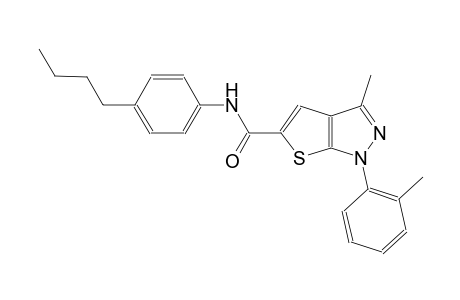 N-(4-butylphenyl)-3-methyl-1-(2-methylphenyl)-1H-thieno[2,3-c]pyrazole-5-carboxamide