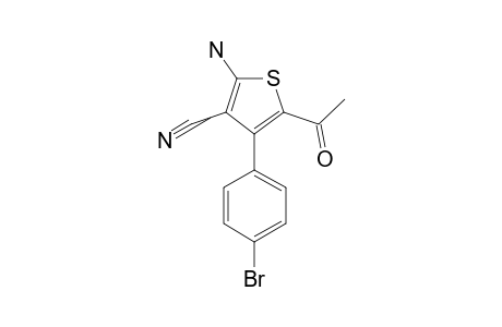 5-ACETYL-2-AMINO-4-(4-BROMOPHENYL)-THIOPHENE-3-CARBONITRILE