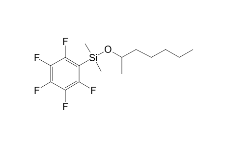 Heptan-2-ol, dimethylpentafluorophenylsilyl ether