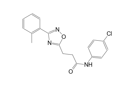 N-(4-chlorophenyl)-3-[3-(2-methylphenyl)-1,2,4-oxadiazol-5-yl]propanamide