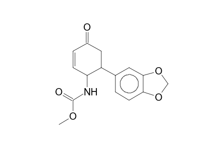 Carbamate, N-[6-(1,3-benzodioxol-5-yl)-4-oxo-2-cyclohexenyl)-, methyl ester