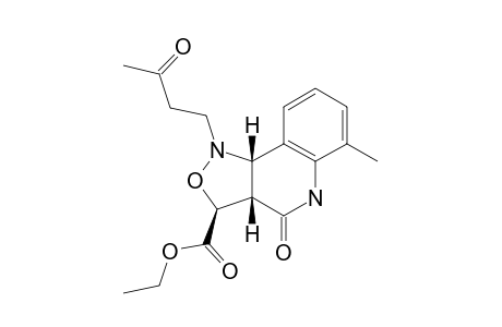 3-ETHOXYCARBONYL-1,3,3A,9B-TETRAHYDRO-6-METHYL-1-(3-OXOBUTYL)-ISOXAZOLO-[4,3-C]-QUINOLIN-4(5H)-ONE