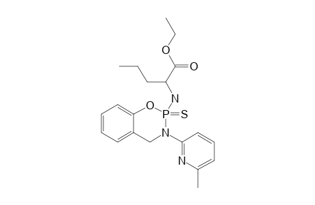 ETHYL-2-[3-(6-METHYL-2-PYRIDYL)-2-THIOXO-3,4-DIHYDRO-2H-1,3,2-LAMBDA(5)-BENZOXAZAPHOSPHININ-2-YL]-AMINOPENTANOATE