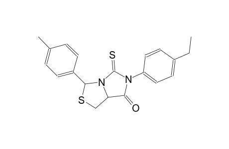 6-(4-ethylphenyl)-3-(4-methylphenyl)-5-thioxotetrahydro-7H-imidazo[1,5-c][1,3]thiazol-7-one