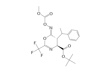 TERT.-BUTYL-6-METHOXYCARBONYLOXYIMINO-5-(1-PHENYLETHYL)-2-TRIFLUOROMETHYL-5,6-DIHYDRO-4H-1,3-OXAZIN-4-CARBOXYLATE