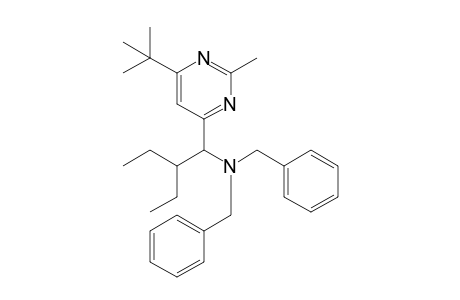 N,N-Dibenzyl-1-(6-tert-butyl-2-methyl-4-pyrimidinyl)-2-ethyl-1-butanamine