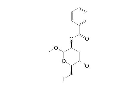 METHYL-2-O-BENZOYL-3,6-DIDEOXY-6-IODO-ALPHA-D-ARABINO-HEXOPYRANOSIDE