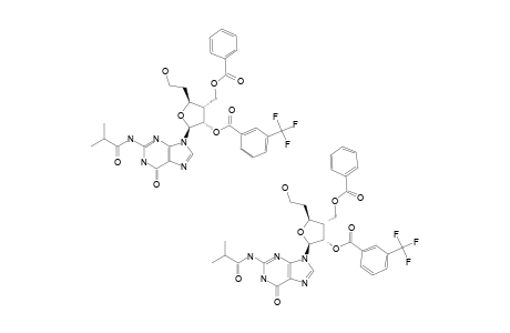 N2-ISOBUTYRYL-9-[(2R,3R,4R,5R)-4-BENZOYLOXYMETHYL-5-(2-HYDROXYETHYL)-3-[(META-TRIFLUOROMETHYL)-BENZOYLOXY]-TETRAHYDROFURAN-2-YL]-GUANINE