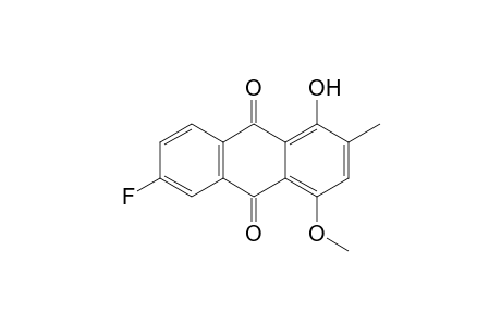 9,10-Anthracenedione, 6-fluoro-1-hydroxy-4-methoxy-2-methyl-