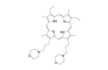 2,7,12,18-Tetramethyl-3,8-diethyl-13,17-bis(3-morpholinopropyl)porphyrin
