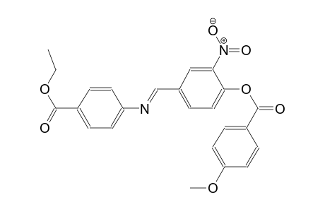 benzoic acid, 4-methoxy-, 4-[(E)-[[4-(ethoxycarbonyl)phenyl]imino]methyl]-2-nitrophenyl ester