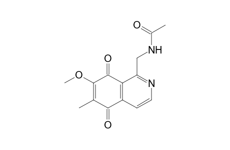 1-Acetylaminomethyl-7-methoxy-6-methyl-5,8-isoquinolinedione