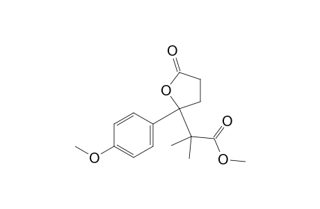 Methyl 2-(2-(4-methoxyphenyl)-5-oxotetrahydrofuran-2-yl)-2-methylpropanoate