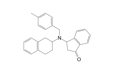 3-[(4-Methylbenzyl)(1,2,3,4-tetrahydro-2-naphthalenyl)amino]-1-indanone